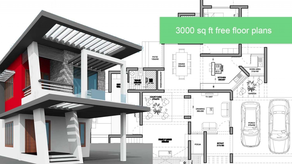 Home Floor Plans 3000 Square Feet